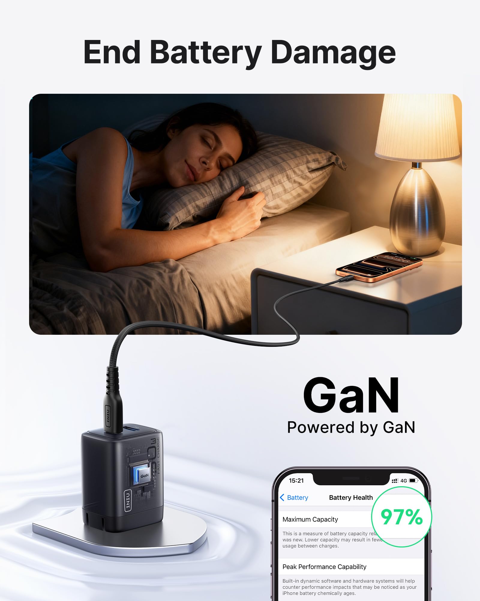 INIU USB C Charger, 30W PD QC 3.0 Dual Port Type C Fast Charging Compact Charger Block with Foldable Plug for iPhone 17 16 15 Pro Max Samsung S24 S23 Note 20 iPad Pro Google AirPods etc - Image 5